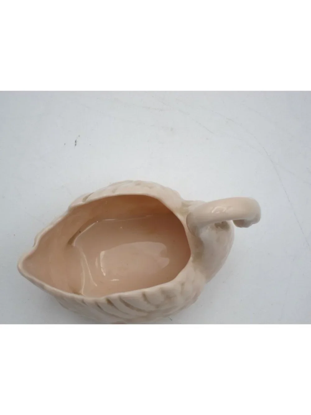 Vintage Lenox Pink Swan Figurine Small Porcelain Swan Green Stamp